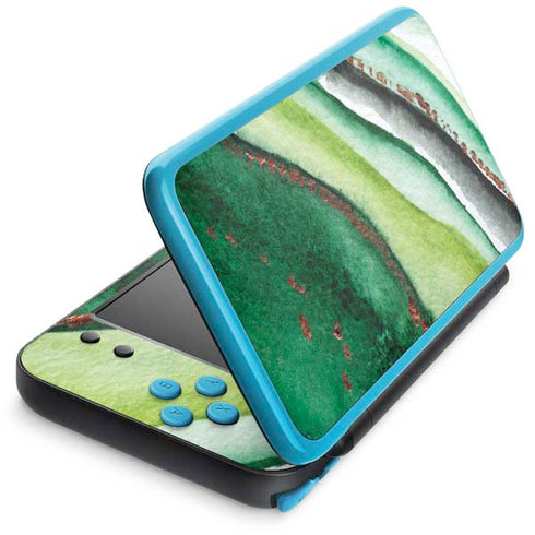 Kiwi Watercolor Geode Nintendo 2DS XL (2017) Skin